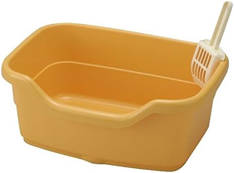 Amazon 猫 トイレ 大型猫 多頭飼いに最適な広々深型サイズ 犬 猫 グッズ ネコトイレf60 オレンジ O 家電 カメラ