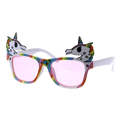 Girls Kids Unicorn Fun Pop Party Shade Sunglasses Pink Lens