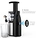 Homgeek Masticating Juicer Extractor, Slow Juicer Machine,Cold Press Juicer with Juice Jug and Cleaning Brush for High Nutritional Fruit and Vegetable Juice