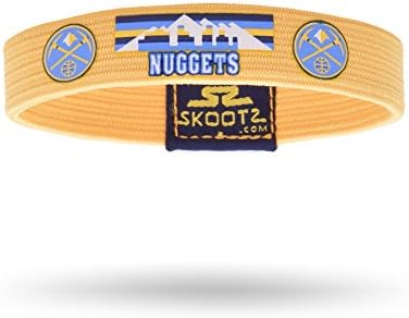 Officially Licensed NBA Wristbands (Small, Denver Nuggets)