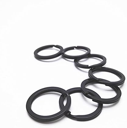Black Metal Key Rings Key Chain Split Circular Rings for Car Home Keys Organization,Arts &amp; Crafts and Jewelry Making,1 Inches,Pack of 50