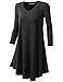 URBANCLEO Womens Basic eLong Tunic Top Mini T-shirt Dress (PLUS Size Available)