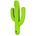 Pickle & Olive Baby Teether Toy Toothbrush - Infant Training Toothbrush for Teething - 100% Food Grade Silicone/BPA-Free - Green Cactus