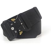 Belt for Men, 1.5" Nylon Web Work Belt with Quick Release Heavy Duty Buckle