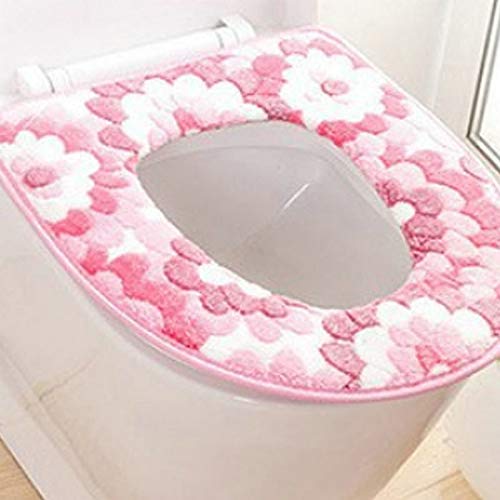 Hwjmy zachte badkamer toiletzitting Closestool Wasbare Warmer Mat Cover Pad Kussen Badkamer Toilet Toilet Toilet Seat… - Afbeelding 4