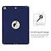 Qelus iPad 9.7 2018 Case, New iPad 2017 9.7 inch Case Heavy Duty Rugged Shockproof Three Layer Armor Defender Impact Resistant Protective Case Cover for Apple New iPad 9.7 Inch-Navy Blue/Grey
