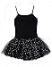 Tutu Leotard for Girls by MdnMd (4-6 Years,Black), Black, Size (Tag 130) Age 6-8