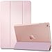 INFILAND Air Case - Ultra Slim Smart-Shell Stand Cover Case with Translucent Frosted Back Protector (with Auto Wake/Sleep) for Air / 5 2013 Released 9.7 Inch Tablet, Rose Gold