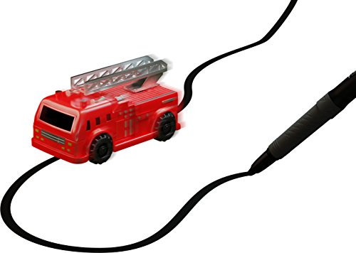 Magic Inductive Truck [Follows Black Line] Magic Toy Car for Kids & Children - Best Toddler Toys MINI Magic Pen Inductive Fangle Kids Fire Truck Follow [Red Fire Truck] - Thumbnail 4