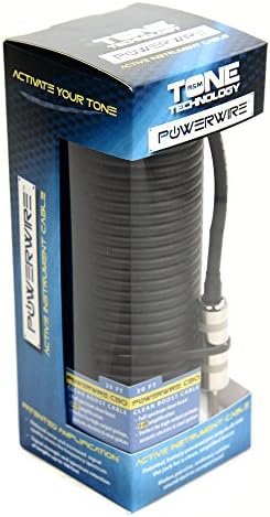 PowerWire TS09 Dynamic Distortion Instrument Cable 20' w/Buffer &amp; 10db Gain