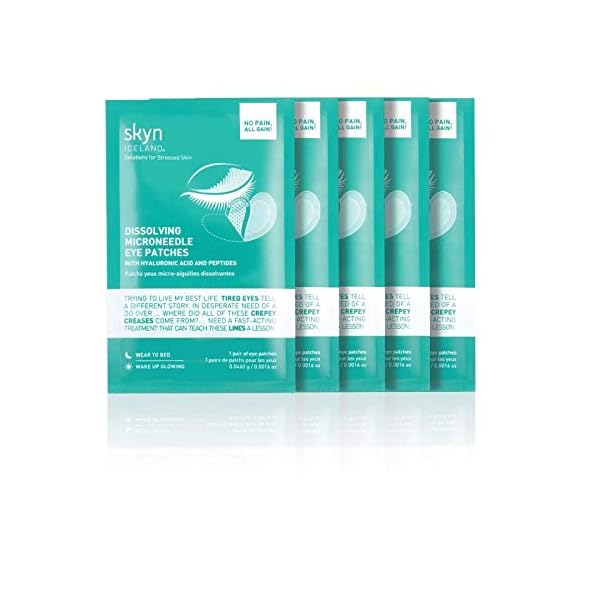 skyn ICELAND Dissolving Microneedle Eye Patches with Hyaluronic Acid & Peptides: to Hydrate, Firm and Smooth Fine Lines…