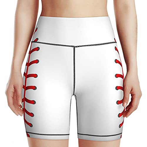 PrelerDIY Women's High Waist Bike Shorts For Workout Sports Athletic Running Hiking Biker Yoga Gym, American Flag Eagle, S - View #11