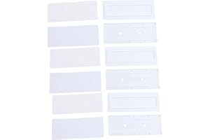 KONTONTY 6 Pairs Wall Mounted Power Strip Holders Adhesive Cable Management Organizer with PP Material for