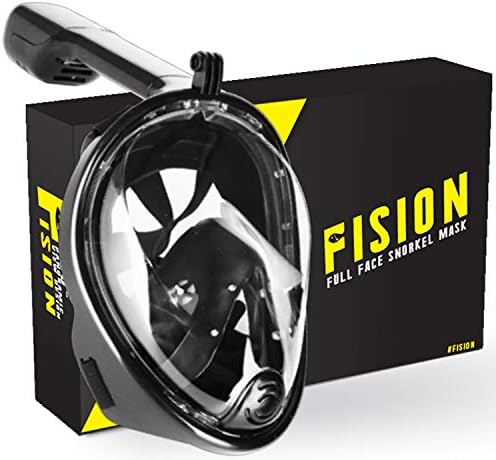 Premium Full Face Anti-Fog Snorkel Mask | Safe, Durable & Anti-Leak Scuba Diving Snorkeling Gear | 180 Degrees View, Flexible, Lightweight & Portable | Comfortable & Easy To Carry