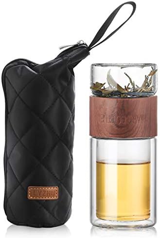 Glass Tea Infuser - 7oz Travel Mug with 