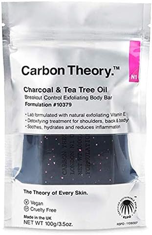 carbon theory charcoal and tea tree oil cleansing bar
