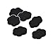 Foot Petals Spot Dot Cushion, Pressure Point Solution for Blister Relief, Rub Protection, Women's Heels, Pumps, Flats, 6pc, Black