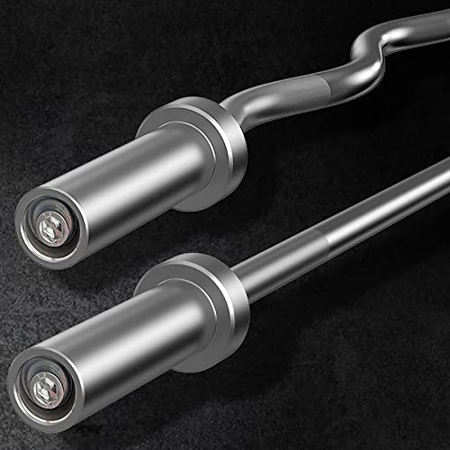 Curl Olympic Barbell 4ft Weight Ez Lifting Bar, Rated 330/300 lbs