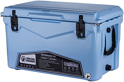 Bird Dog Coolers OUTBOUND 20, 45, and 75 Quart Models - Durable &amp; Stylish Rotomolded Coolers Featuring Bottle Openers, Vacuum Release Valve, and Lo Profile Latching System