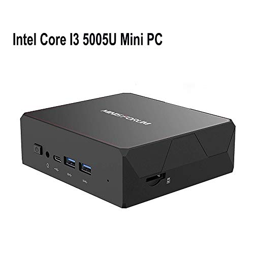 U500 Mini PC, Ultra Small Mini Desktop Computer Intel Core I3 5005U Processor 8GB DDR4/128GB SSD, Intel UHD Graphics 5500, with Cooling System, Dual HDMI Output, 4K, Dual WiFi, BT4.2, Windows 10 Pro
