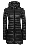 Ilishop Women's Winter Outwear Light Coat Hooded Down Jacket