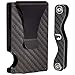 TeeJay Carbon Fiber Minimalist Wallet & Key Organizer Set. Premium Gift Box includes RFID Blocking Front Pocket Wallet And Modern Design Slim Pocket Keychain For Men and Women