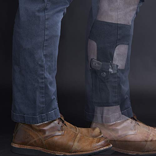 TacX Pro Gear Gun Ankle Holster for Concealed Carry Pistol w/ Builtin