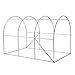 Finether Walk in Greenhouse with Clear Cover| Portable Green House with 6 Mesh PE Cover for Indoor Outdoor Plants Herb Flower Garden Balcony, Arched,56
