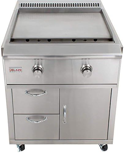 review Blaze 30-Inch Freestanding Gas Griddle with Lights (BLZ-Griddle-LTE-LP-BLZ-Griddle-CART), Propane