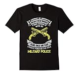 Mens Own forever the title military police shirt Large Black