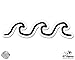 Wave Simple Outline Surf Ocean Beach Hawaii - Vinyl Sticker Waterproof Decal