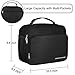 SEEHONOR Insulated Lunch Bag Thermal Durable Reusable Lunch Box Lunch Tote Bag Bento Bag Soft Bag for Women Men Adults Office Work School Picnic Hiking Beach,Black