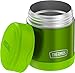 THERMOS FUNTAINER 10 Ounce Stainless Steel Vacuum Insulated Kids Food Jar, Lime Green