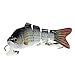 DINHAND Multi Jointed Life-like Swimbait Hard Fishing Lure Bass Bait