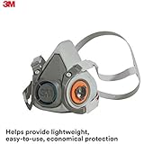 3M Half Facepiece Reusable Respirator 6200/07025(AAD), Respiratory Protection, Medium(Pack of 1)