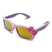 RIVBOS Rubber Kids Polarized Sunglasses With Strap Glasses Shades for Boys Girls Baby and Children Age 3-10 RBK002 （Pink Mirror Lens）