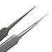 Ultra Fine Thin Tip Tweezers for Weeding, Splinter Removal, Cellphone Repair, Micro soldering, Crafting, and Facial hair removal | Professional Strong Metal 8 inch Long Sturdy Stainless Steel Tweezer