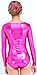speerise Women Long Sleeve Shiny Metallic Spandex Gymnastics Leotard