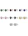 XZP Multicolored Zirconia Stud Earrings for Women Jewelry Gift,Stainless Steel Pin,Week Use,Colorful Stud Earrings Set 7 Pairs 5-8mm