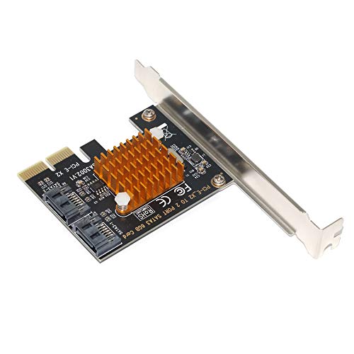 image for Padarsey SATA Card 2-Port, PCIe SATA Controller Expansion Card， SA30