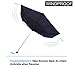 Fidus Small Windproof Travel Umbrella - Compact Folding Light Portable Sun & Rain Outdoor Golf Umbrella for Women Men-Black