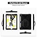 Azzsy iPad 7th Generation Case,iPad 10.2 2019 Case, [360 Degree Swivel Stand/Pencil Holder/Hand Strap] Slim Heavy Duty Shockproof Rugged Protective Case for iPad 10.2 inch 2019 Release,Black