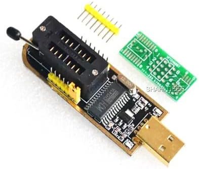 SHAHIDEER CH341A USB Programmer 24/25 Serie Burner Chip BIOS Writer SPI Flash+Pinboard DIY 1pcs