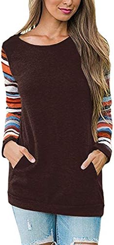 HARHAY Women's Cotton Knitted Long Sleeve Lightweight Tunic Sweatshirt Tops
