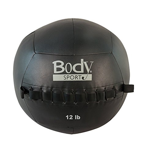Wall Ball - by Body Sport - Soft Medicine Ball - Crossfit - Designed for All-Over Body Exercise - Wall Ball Exercises - 12 lbs