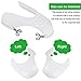3 Pair Shoe Crease Protector Toe Box to Reduce, Anti-Wrinkle Protector, Against Shoe Creases, Men's 7-12/ Women's 5-8 (White, Black, Gray)