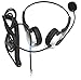 Voistek Corded Binaural Call Center Telephone RJ Headset Noise Cancelling Headphone with Microphone for Cisco 7960 7970 7975 Office IP phones and M10, M12, M22 & MX10 Amplifiers