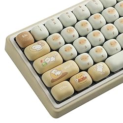 TYRIXKI PBT Keycaps 145 Keys Cute Keycap