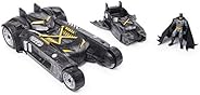BATMAN 4-inch Action Figure with Batmobile and Batboat 2-in-1 Transforming Vehicle (DC FanDome Exclusive)