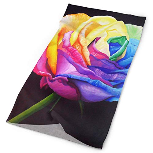 Headband Tie-Dye Flowers Outdoor Scarf Mask Neck Gaiter Head Wrap Sweatband Sports Headwear